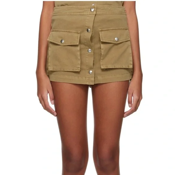 Staud Khaki Tamara Rosemary Utility Skort Size 0 (Mislabeled 6)